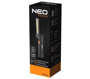 Neo Tools 99-041 Műhely-vizsgálólámpa tölthető 200lm COB LED 3W